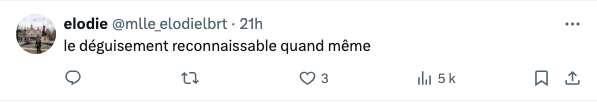 Capture d'écran d'un commentaire moqueur sur le réseau social X