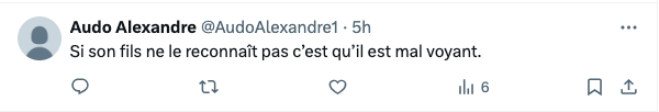 Capture d'écran d'un commentaire moqueur sur le réseau social X