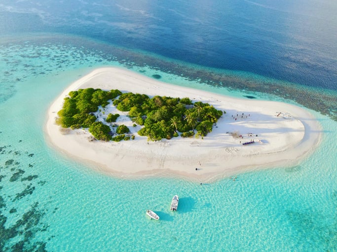 Une île des Maldives