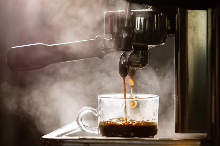 Une machine à café