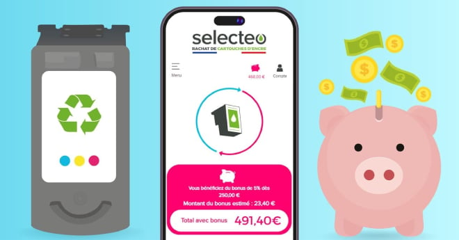 une infographie sur le fonctionnement de Selecteo