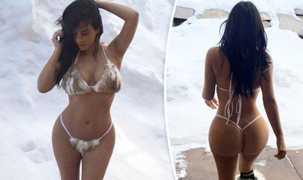 Kim Kardashian présente son nouveau bikini