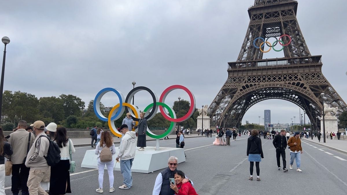 La Tour Eiffel pendant les Jeux Olympiques