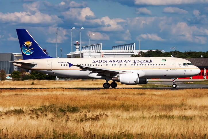 Un avion de la compagnie Saudia