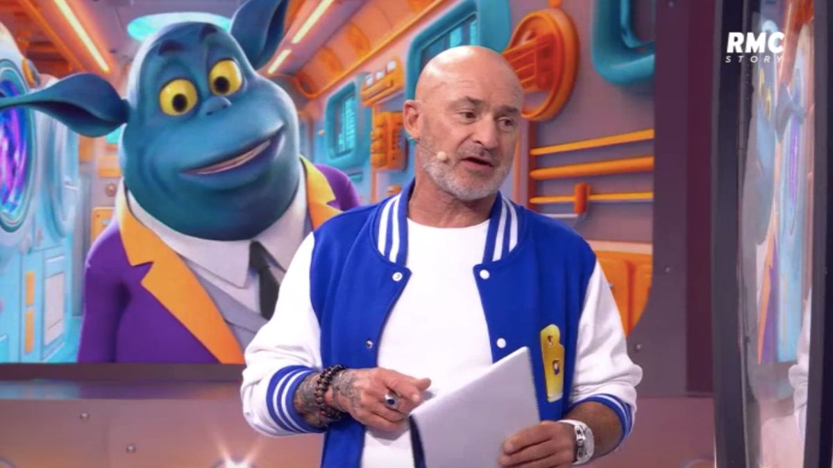 L'animateur Vincent Lagaf' sur le plateau de l'émission du Bigdil