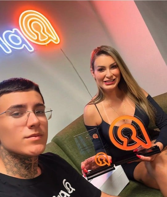 Andressa Urach et son fils Arthur via Instagram