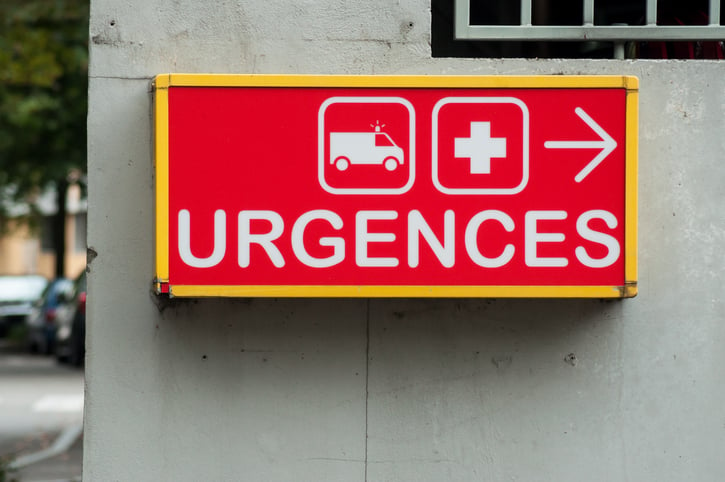 Service d'urgences d'un hôpital français