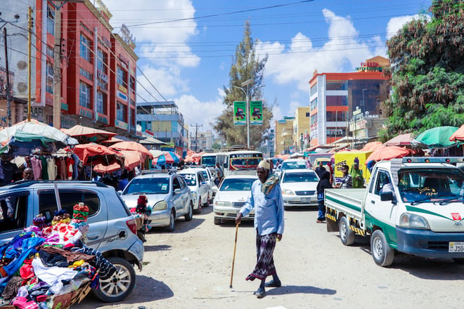 Une rue en Somalie