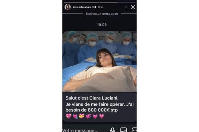 Clara Luciani fait un photomontage sur Instagram