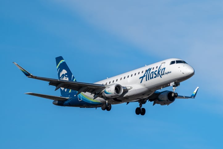 Un avion Alaska Airlines