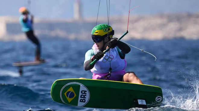 Bruno Lopo, 7ème aux JO de Paris en kitesurf