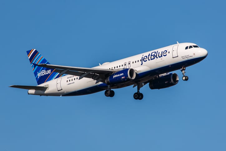 Un avion de la compagnie jetBlue