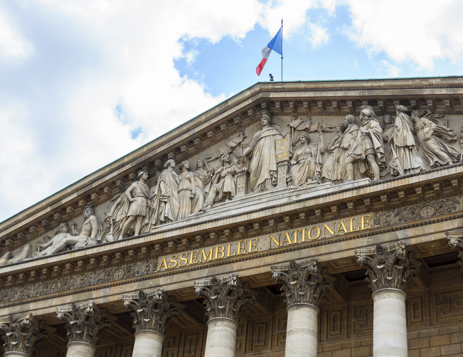 Façade de l'Assemblée nationale