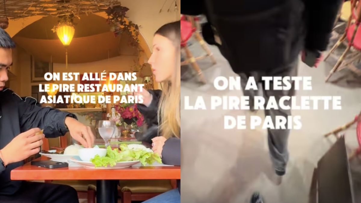 Deux TikTokeurs qui visitent les pires établissements de Paris