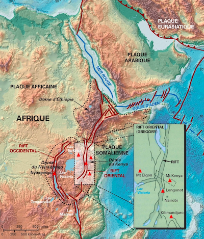 Carte géologique de la Corne de l'Afrique