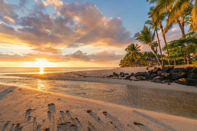 Coucher de soleil à l'île Maurice