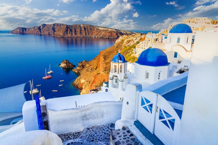 L'île de Santorin en Grèce