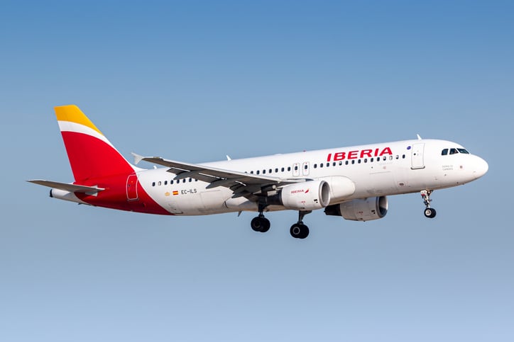 Avion de la compagnie espagnole Iberia