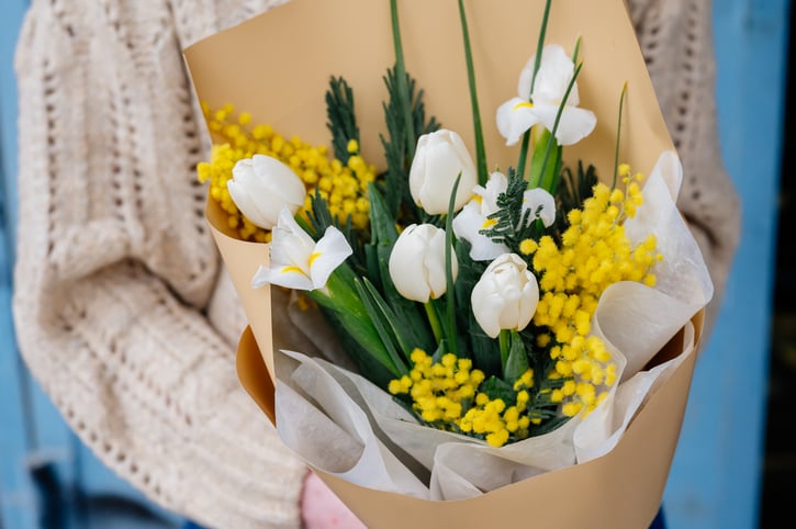 Un bouquet de mimosa