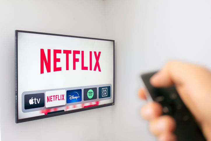 Netflix sur une télévision