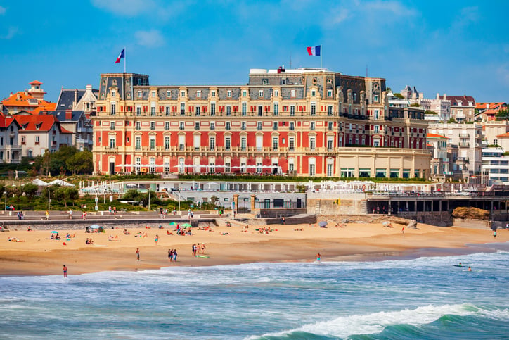 L'hôtel du Palais à Biarritz