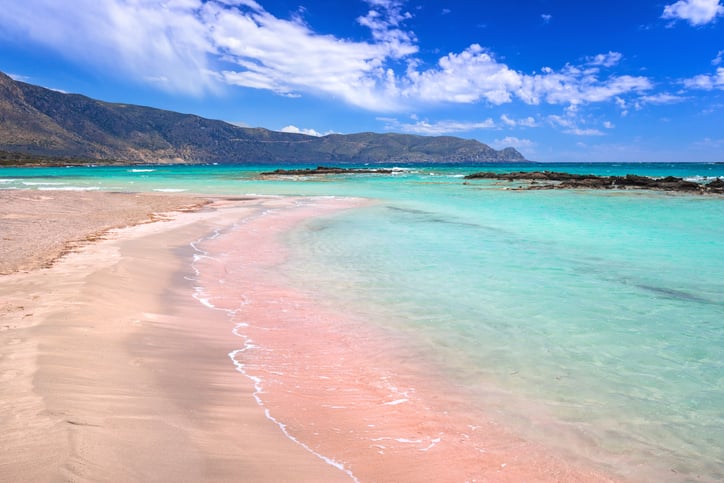 La plage d'Elafonissi