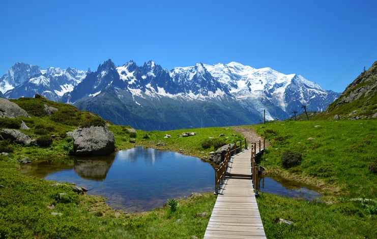 Vue sur le Mont-Blanc