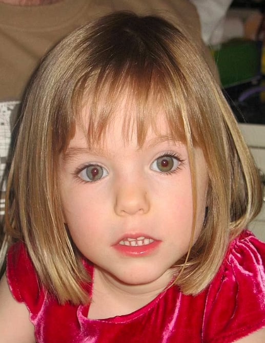 La petite Maddie McCann, enlevée au Portugal en 2007