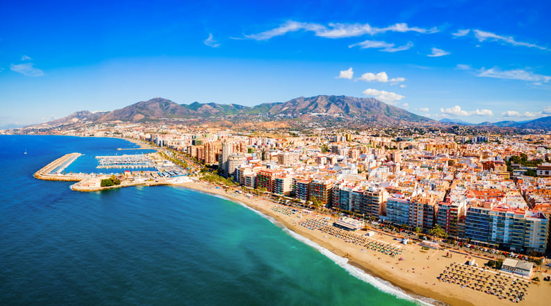 La ville de Fuengirola en Espagne