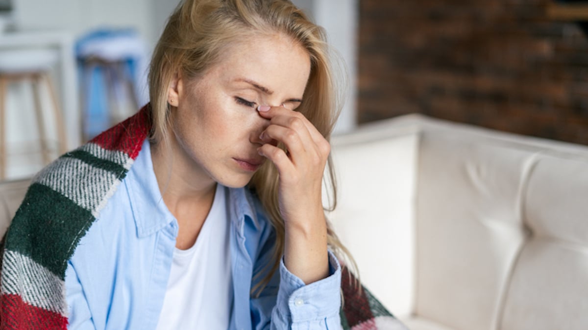 Une femme fatiguée