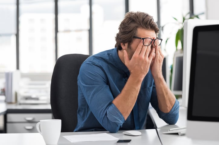 Un homme fatigué