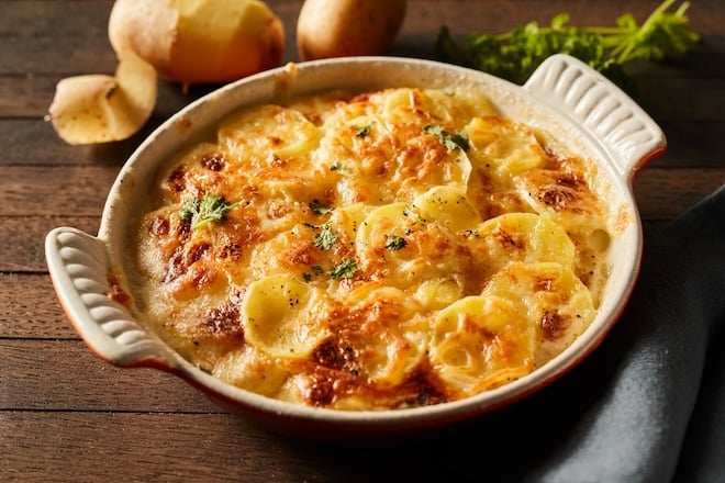 gratin dauphinois dans un plat