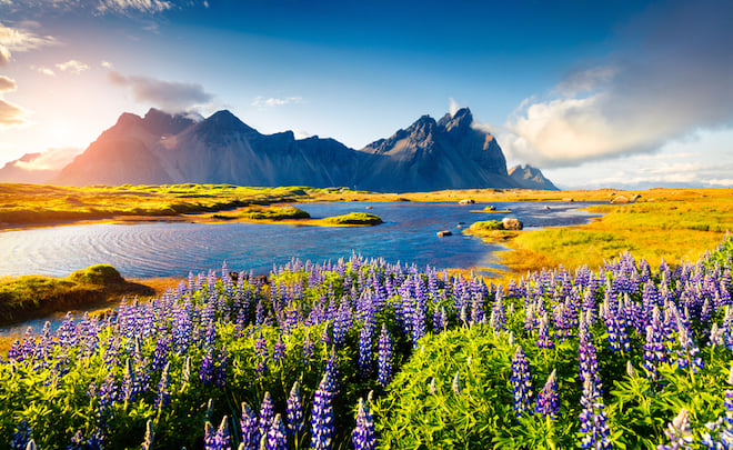 Site naturel de Vestrahorn, en Islande