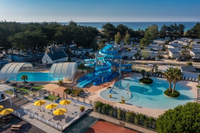 Le parc aquatique du camping La Plage