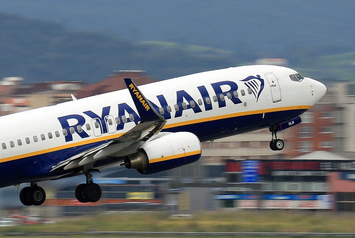 Un avion de la compagnie Ryanair