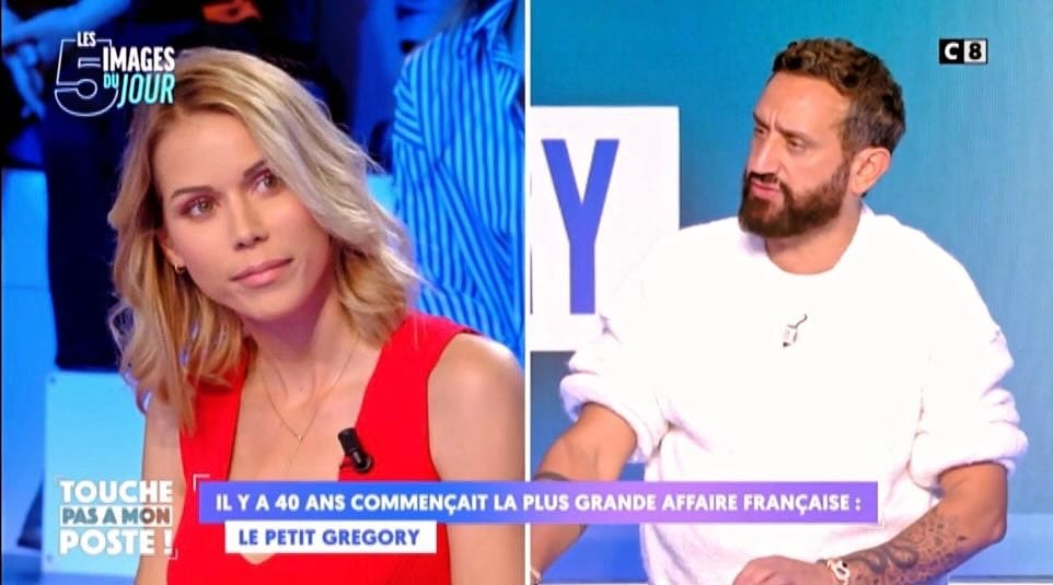 Tiphaine Auzière face à Cyril Hanouna, sur le plateau de TPMP