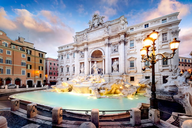 La fontaine de Trevi (Italie)