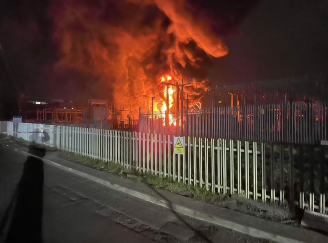 L'incendie près de l'aéroport