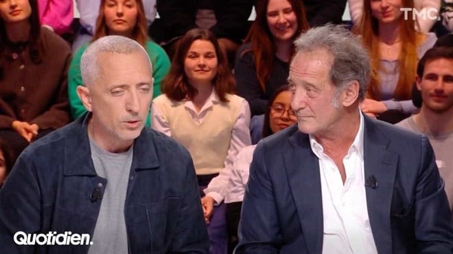 Gad Elmaleh et Vincent Lindon à Quotidien