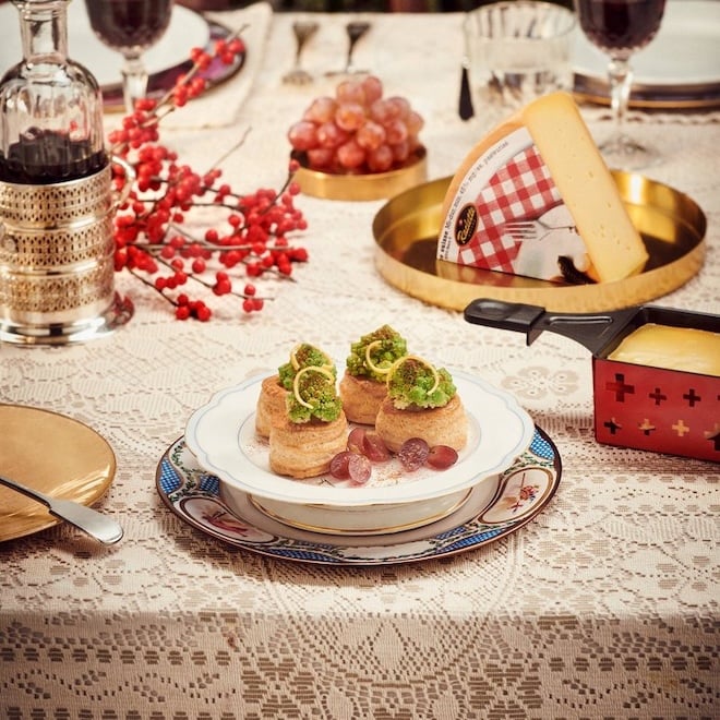 recette de fêtes avec du fromage Raclette suisse