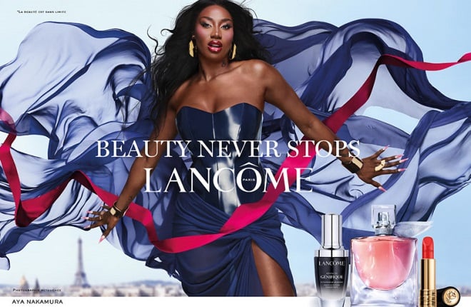 affiche Lancôme montrant Aya Nakamura