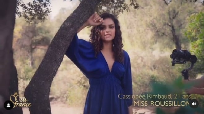 portrait de Cassiopée Rimbaud pour Miss France 2025 sur Instagram