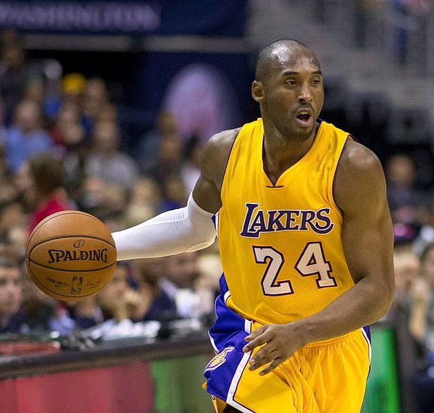 Kobe Bryant lors d'un match des Lakers