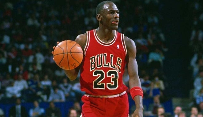 Michael Jordan durant un match des Chicago Bulls