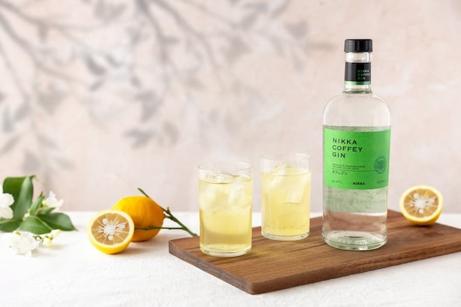 le cocktail Blossom Fizz avec Nikka Coffey Gin