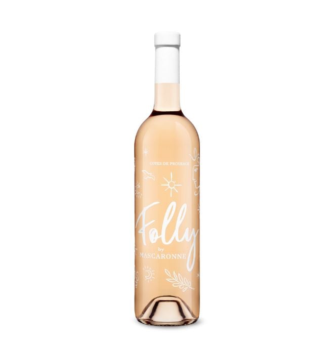 bouteille de vin rosé Folly by La Mascaronne