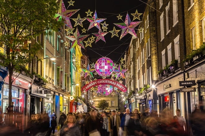 Carnaby Street à Noël