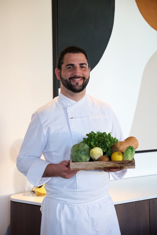 Quentin Merlet, chef de cuisine au Château-Hôtel Grand Barrail