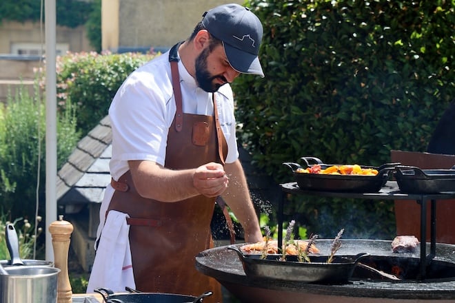 Quentin Merlet, chef de cuisine au Château-Hôtel Grand Barrail