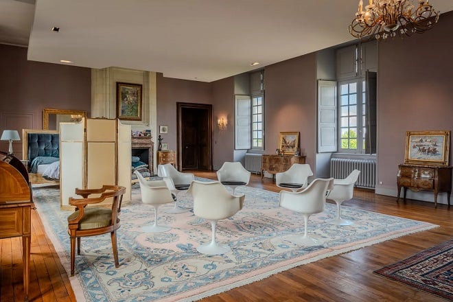 intérieur de la Grande suite du château de Magnanne